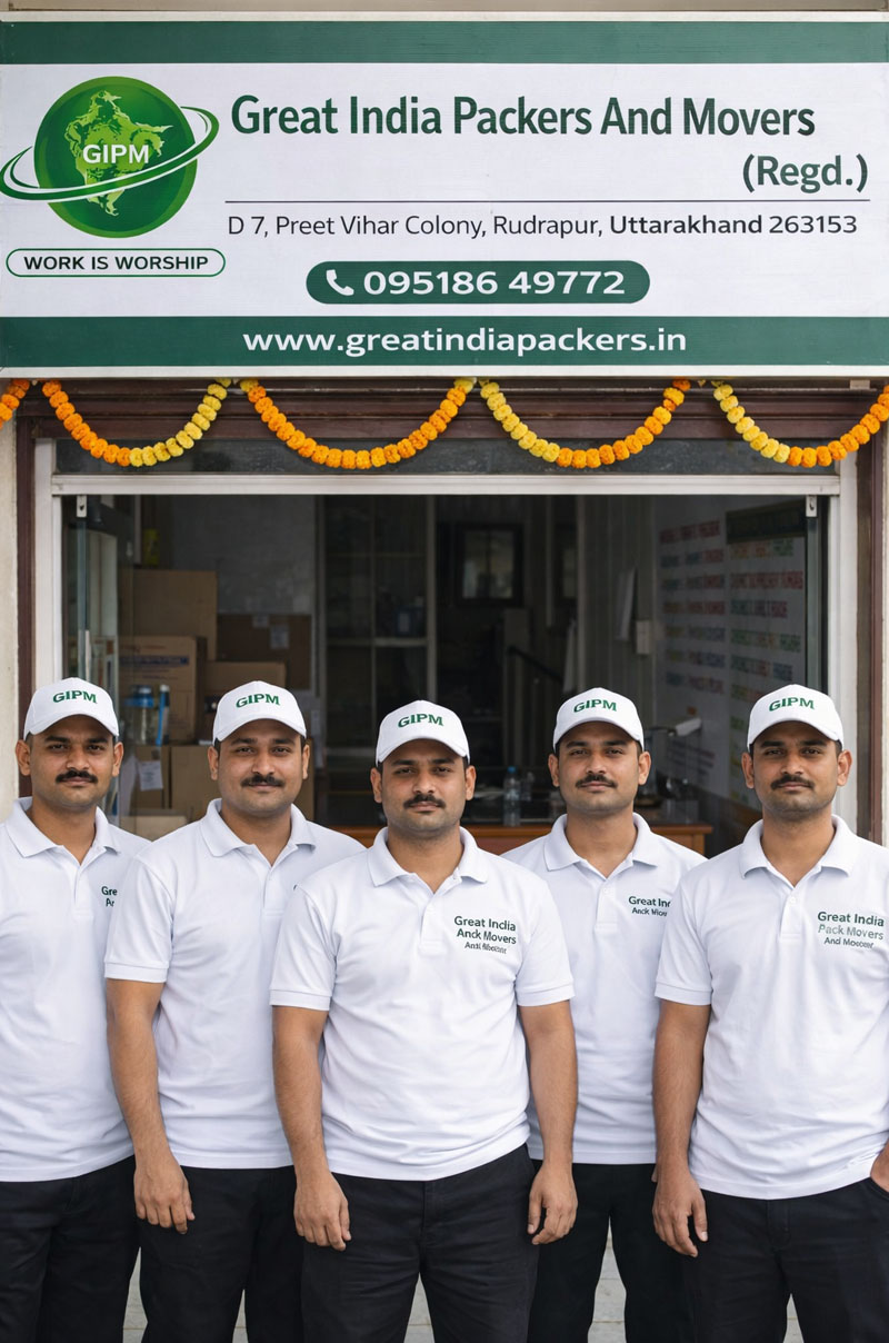 Packers and movers in Haridwar professional team loading household goods for safe relocation